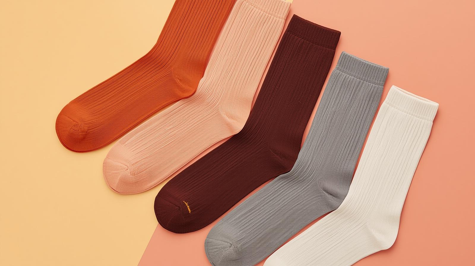 High-quality-socks-with-vibrant-colors-harmonious-color-palette-rich-textile-premium-products
