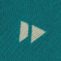 Jacquard logo knitted into a sock